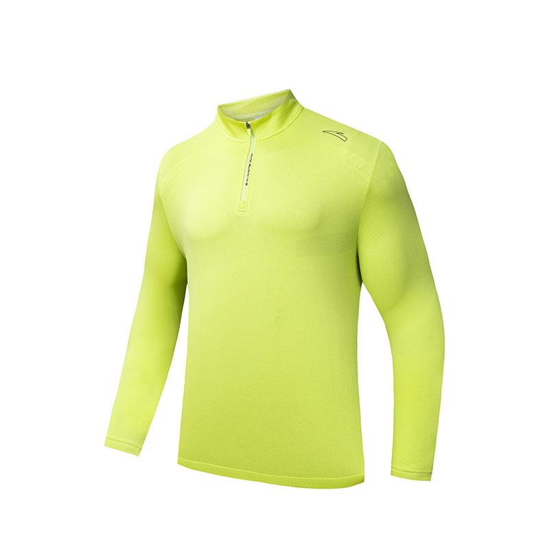 

Anta Running Series Sports Solid Color Pullover Long Sleeve T-Shirt Men Tops Green 952435401-1 3XL