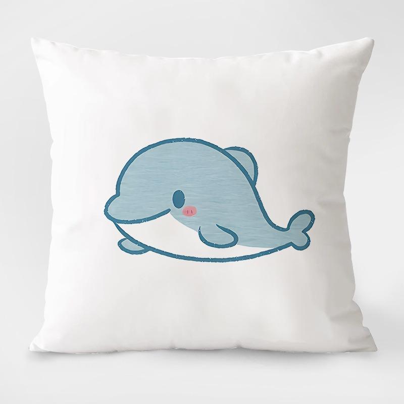 Cute Cartoon Animal Simple Pillowcase Dormitory Decoration Office Living Room Sofa Home Pillowcase