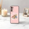 Cute R-Rabbit P-Peter-RP Phone Case Black Silicone Soft For Samsung S25,S24,S21,S22,S23,S30,Ultra,S20,Plus,Fe,Lite