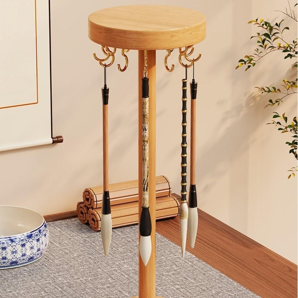 Round Calligraphy Brush Hanger Traditional Calligraphy Pen Holder Calligraphy Supply