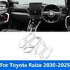 For Toyota Raize -2024 2025 Carbon Fiber Ide Door Handle Bowl Cover Trim Frame Sticker Interior Accessories Car Styling