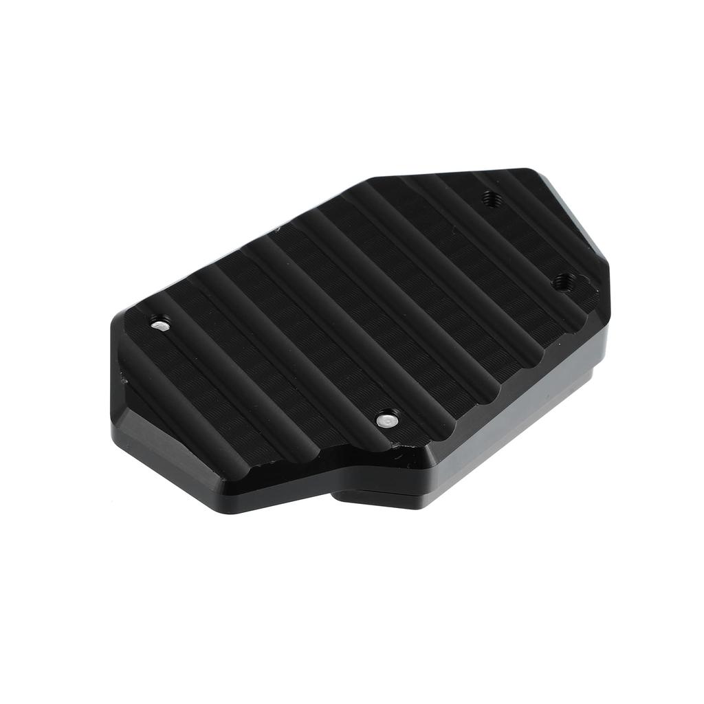 X AUTOHAUX Motorcycle Kickstand Side Stand Plate Pad, Aluminum Alloy, Black, Compatible with Suzuki V-Strom 1050
