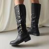 Knight Boots British Flat but Knee Boots Large Size - Women's Boots Women's Shoes
