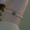 Antique Bracelet Women's Put Hetian Jade Bracelet Fu Chinese Pastoral Hanfu Pearl Bracelet Gift