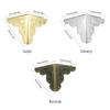 12 Pcs Decorative Antique Brass Golden Silvery Jewelry Wine Gift Box Wooden Case Chest Edge Cover Corner Protector Guard with Nails