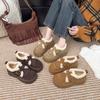 Women's Fashion Soft-Sole Winter Warm Fleece-Lined Snow Boots with Fleece Lining Short Boots with Fleece Lining Non-Slip Casual Sports Fuzzy Boots