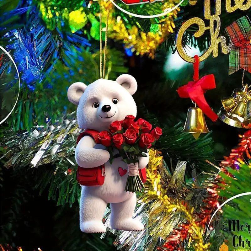 Acrylic Decoration Car Valentines Day Elegant Style Vehicle Interior Ornament