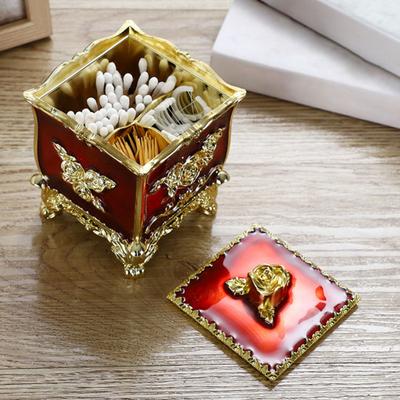 Item Storage Shatterproof Useful 3 Grids Ultra-light Toothpick Storage Box Desktop Decor Cotton Swab Box