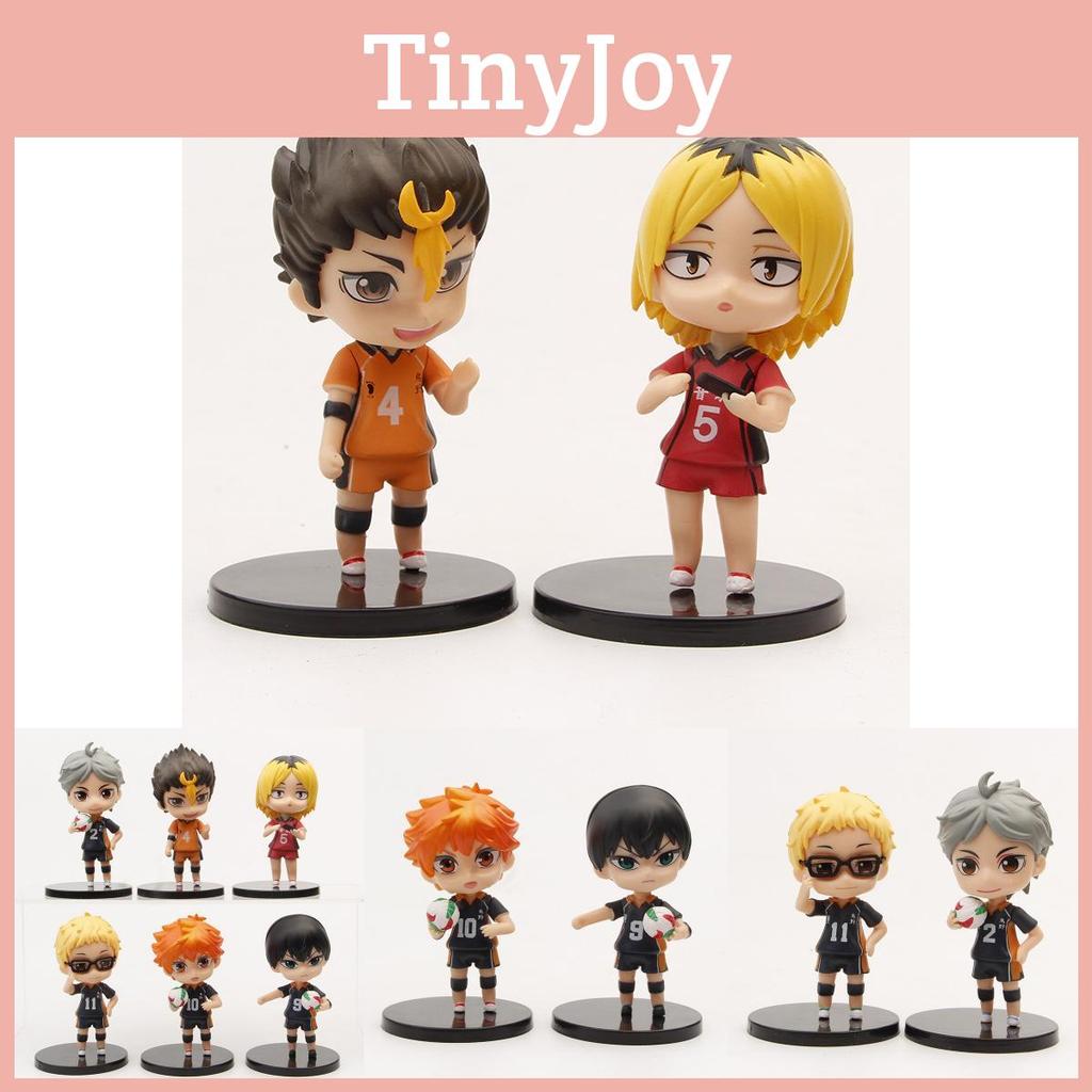 Haikyuu Anime Pvc Figure Set Shoyo Hinata Tobio Kageyama Collectible Desktop Car Decor