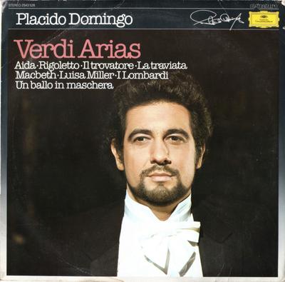LP Record PLACIDO DOMINGO - Verdi: Opera Arias 2543528 DEUTSCHE GRAMMO 1983 Germany Classical Used