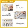 64 Stück Verzaubernde Feentüren DIY-Set Mehrere Muster Holz Feengarten Tür-Set Für DIY-Basteln