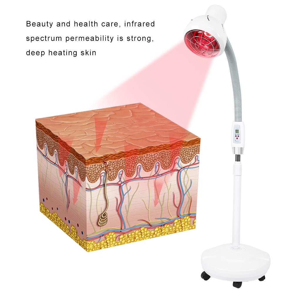 275W Floor Stand Type Infrared Heat Lamp Therapy Pain Relief Machine