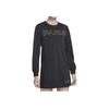 Jordan Comfortable Round Neck Pullover Letter Logo Printed Midi Long Sleeve Dress Women Dresses Black CW3930-010