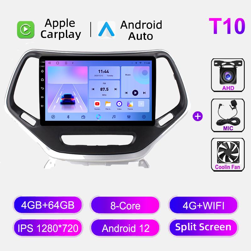For JEEP Cherokee 5 KL 2014-2019 Android Car Radio Stereo Multimedia Player 2 Din Autoradio GPS Navigation Autoradio IPS Screen