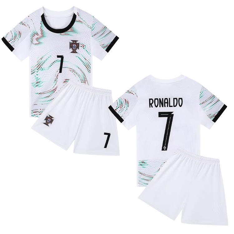 24-25 Portugal Away No. 7 Club Football Jersey Children'S Clothing Adult Set