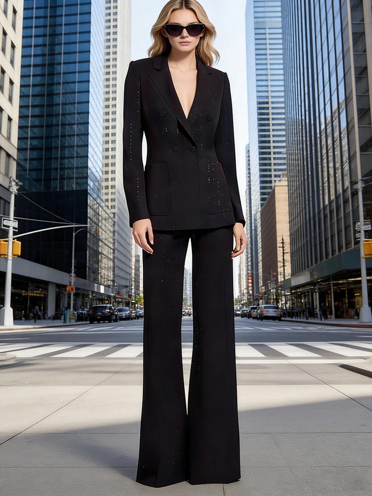 High Street Fashion Sequin Glitter Suit Jacket & Trousers Set - Early Spring 2026