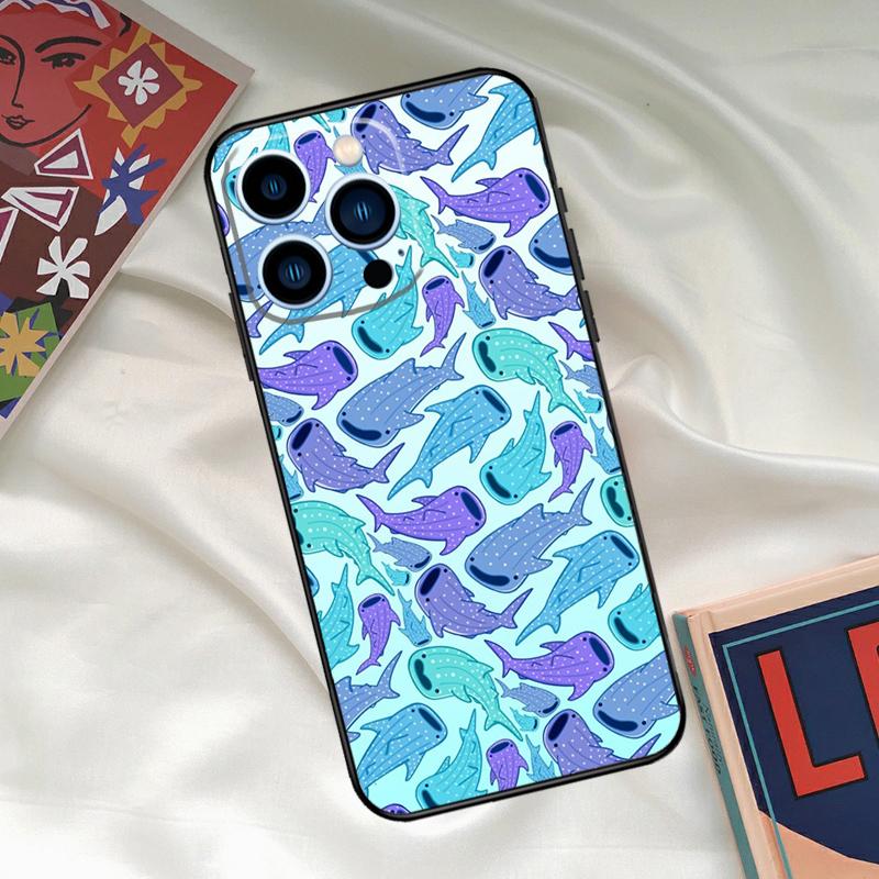 whale sharks Phone Case For iPhone 16 14 13 12 11 15 17 Pro Max 15 16 Plus 13 Mini 16e 17 Air Funda Cover iPhone 17Pro MAX