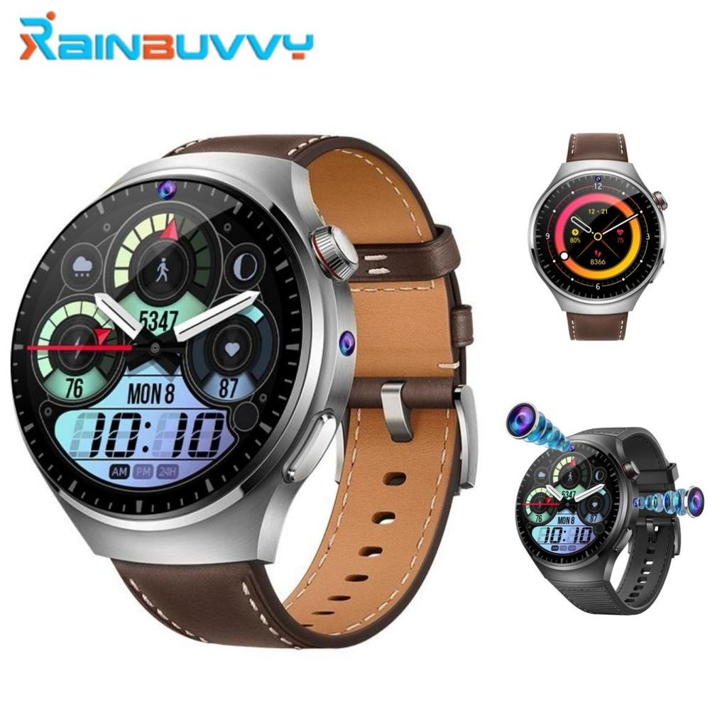Rainbuvvy B14 4G Smart Phone Watch 2GB+16GB AMOLED HD Screen Impermeabile Full Touch Watch GPS WIFI All-netcom Monitoraggio della frequenza cardiaca Orologio Android