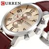 Curren 8192 8208 Sport Quartz Wristwatch Casual Fashion Waterproof Men's Big Watches Male Luminous Hands Clock Relogio Masculino