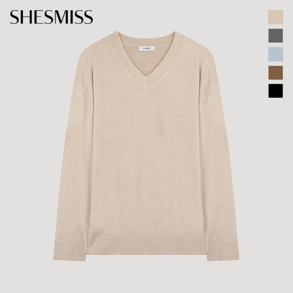 

She S miSS Natural V Neck Knit SSkpoo42570 Camel/55