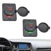 Waterproof USB Car Chargers Double Port QC3 0 & Type C Compatible for Car Boat Truck No Drill Mounting IP65 Protection