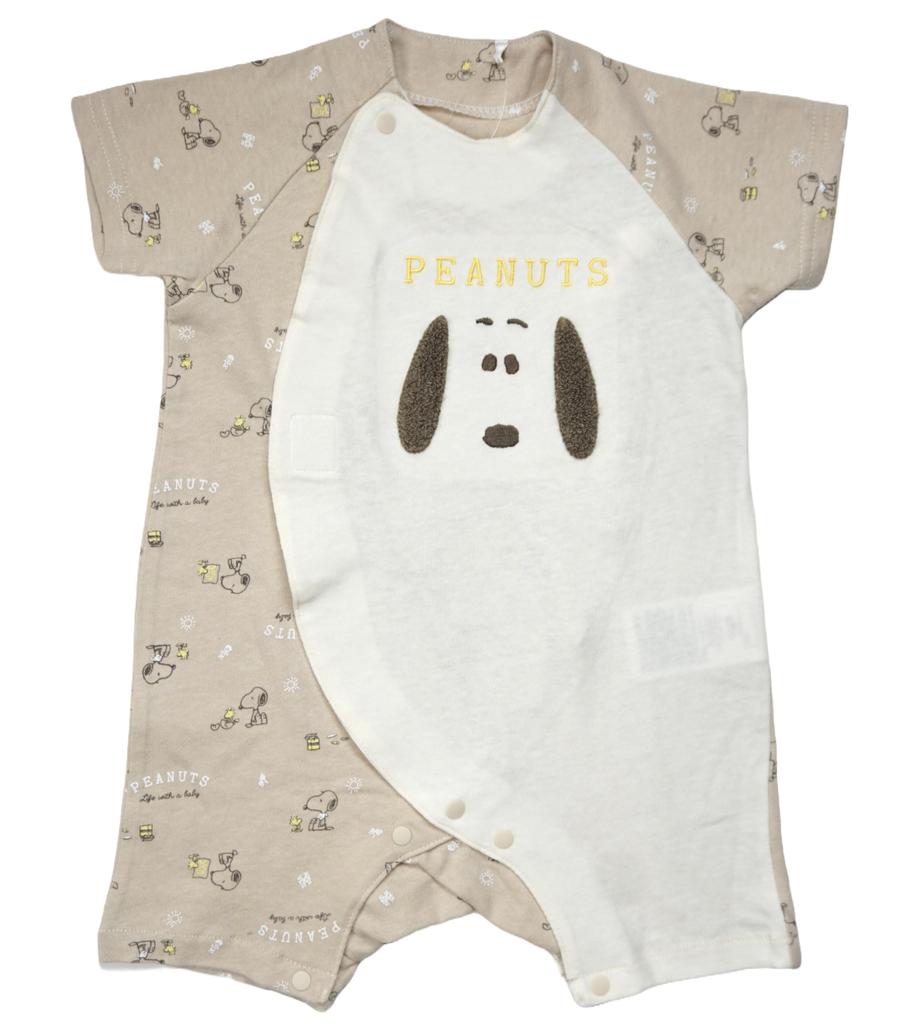 Snoopy Newborn Coverall Prealls Sheeting Baby Clothes Boys Girls 215152603 Gauze Sheeting [Takihyo] 60-70