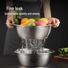 Chahua 304 Stainless Steel Basin & Sieve 2-Piece Set, 38cm