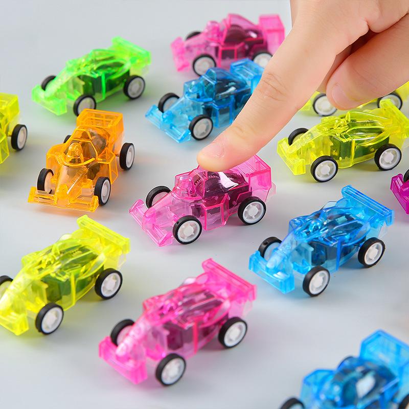 Mini Transparent Pull-Back Racing Car Toy - Cute Small Car for Boys, Perfect as Student Gift or Prize