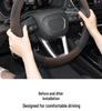 Ultra-thin Suede Steering Wheel Cover: Non-Slip, Sweat-Absorbing, Perfect for 2026 Beijing Hyundai Santa Fe Winter Use.