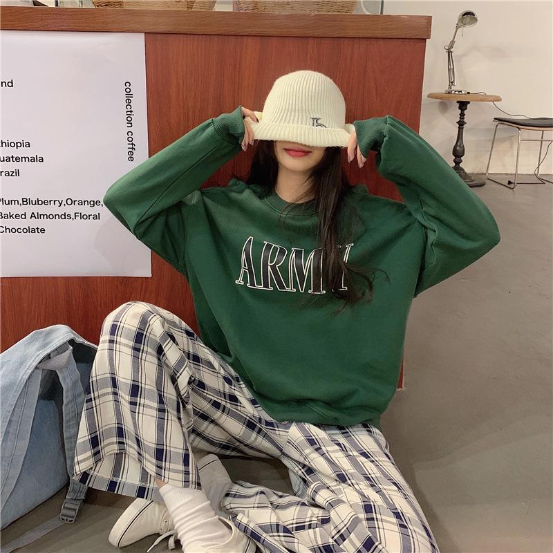 Women's Autumn/Winter Round Neck Printed Loose Hoodie - Best Friend Outfit, Long Sleeve Top 2022 New Style
