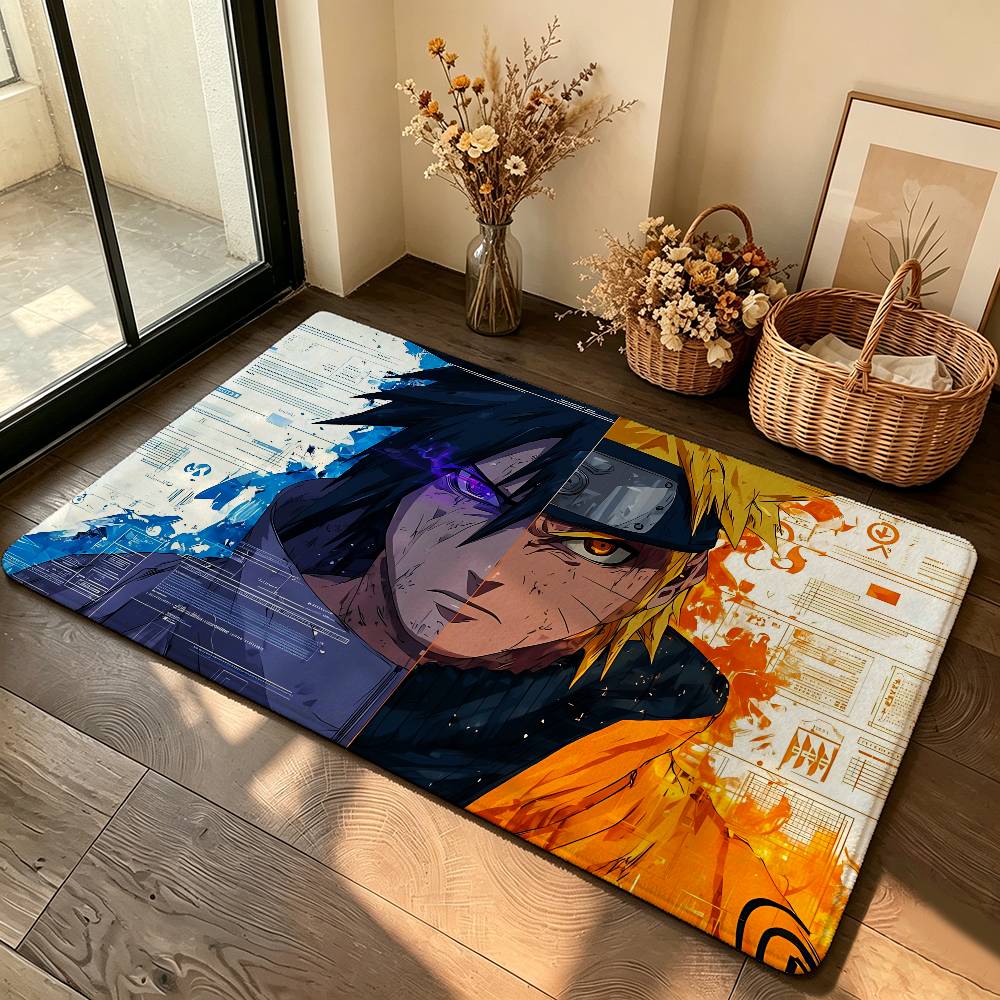 Classic Anme N-naruto-cool Carpet Bathroom Anti-slip Mat Door Mat Home Decoration Mat Entrance Door Mat Scratch-resistant Door