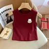 Girls' Trendy Sleeveless Round Neck Tank Top, Slim Fit for Ages 6-12