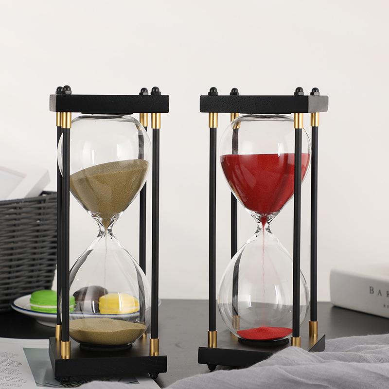 Retro Hourglass Timer: Creative Desktop Ornament & Qixi Birthday Gift (30/60 Minutes)