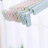 Home frosted plastic trouser rack strong seamless clip hangers to dry clothes