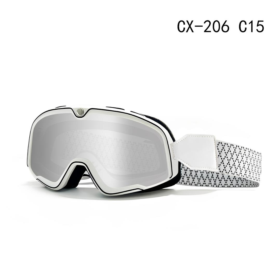 Vintage-Schutzbrille Harley-Motorradbrille Winddicht Sand Lokomotive Geländefahrt Halbschalenhelm 3/4 Helm Brille