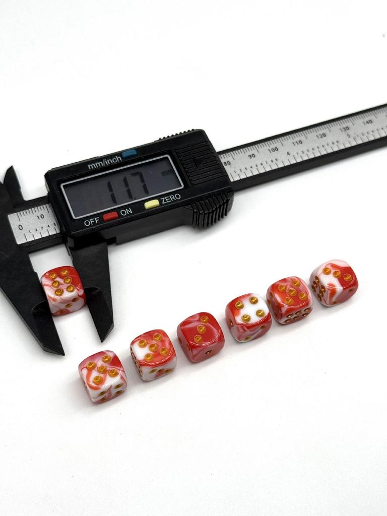 Spot Direct Two-Color Round Corner D6 Dice Game for Teaching and Foreign Trade