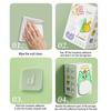 100Pcs Plastic Wrap Dispenser Box Wall-Mounted No-Drill Installation Flip-Top Design Plastic Wrap Cover for Easy Refill Plastic Storage Box for Cling