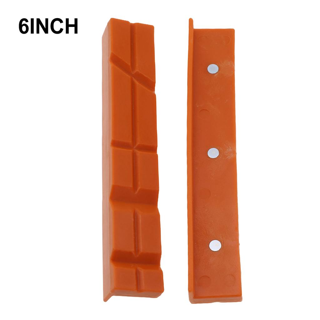 2pcs Bench Vice Jaw Pads 4/5/6 Inch Magnetic Vise Protection Strip Jaw Rubber Metal Vise Bench Machine Drill Press Accessoris