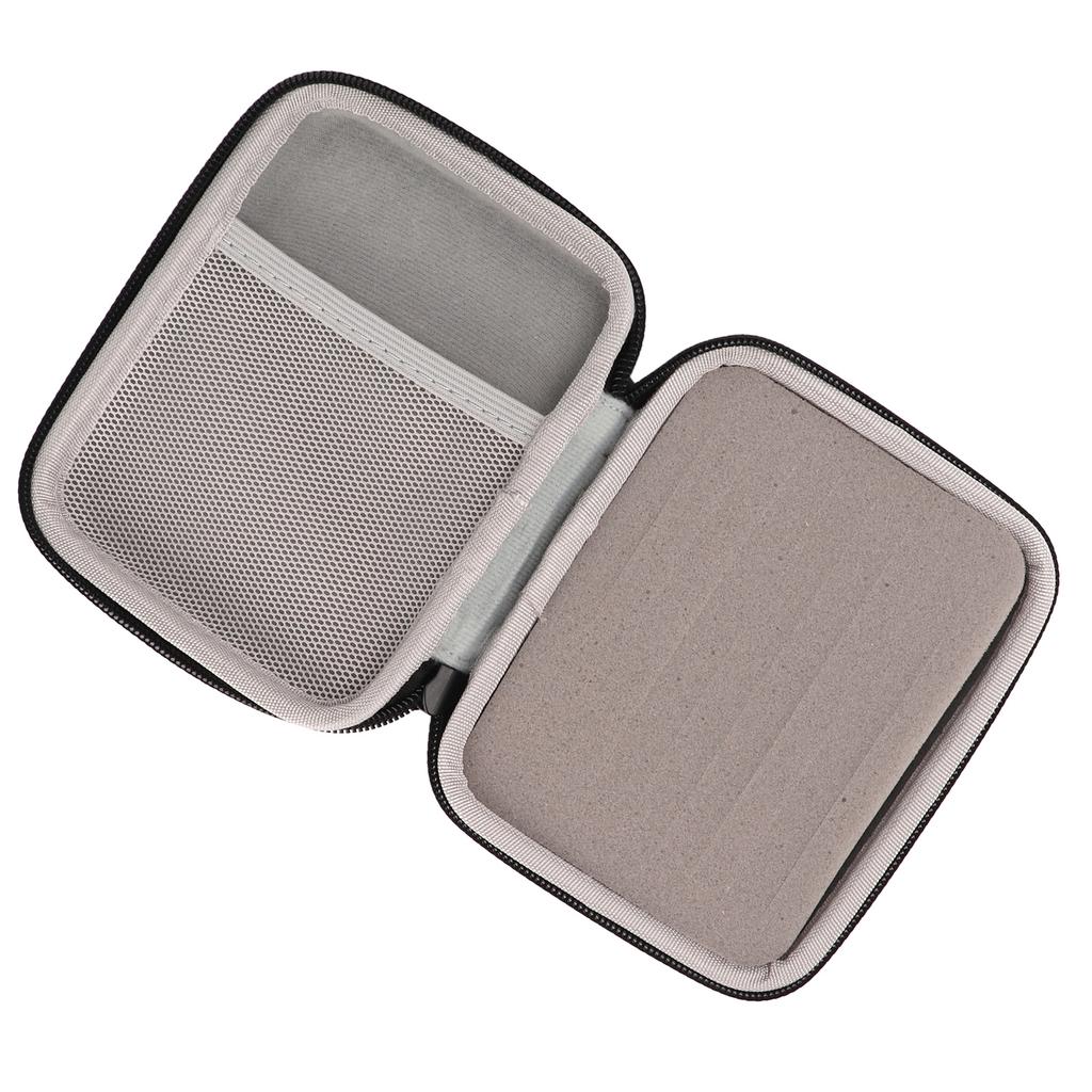 Guitar Pick Holder Case EVA Waterproof Picks Storage Bag for Capo Strings Shoulder StrapsBlack