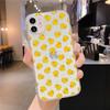 Kwaii yellow duck Phone Case For iphone 13 X XS MAX 6 6s 7 7plus 8 8Plus 5 5S SE 2020 XR 11 12pro max Clear funda Cover