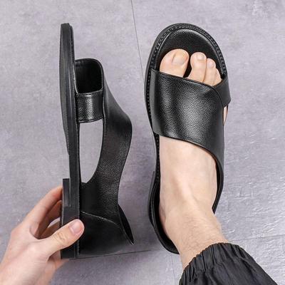 2024 Sommertrend Persönlichkeit Vietnamesische Hausschuhe Herren Outdoor Leder Strandschuhe Herren Ledersandalen