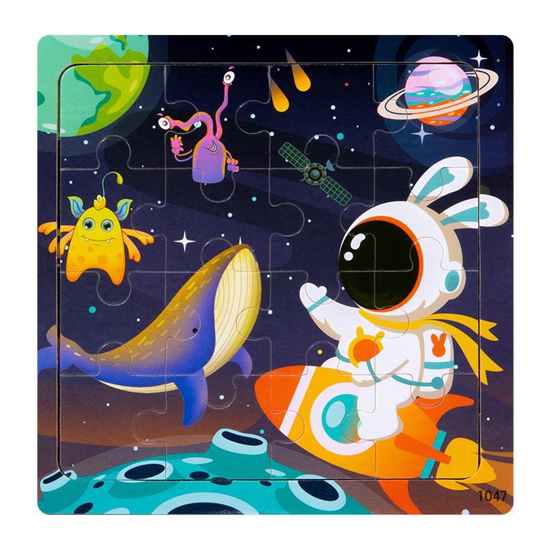 Wooden Kid Puzzle Board With Animal Pictures For Toddler Education And Cognitive Skills