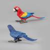 Realistic Pvc Parrot Figurines Set Of Six Colorful Decorative Animal Models