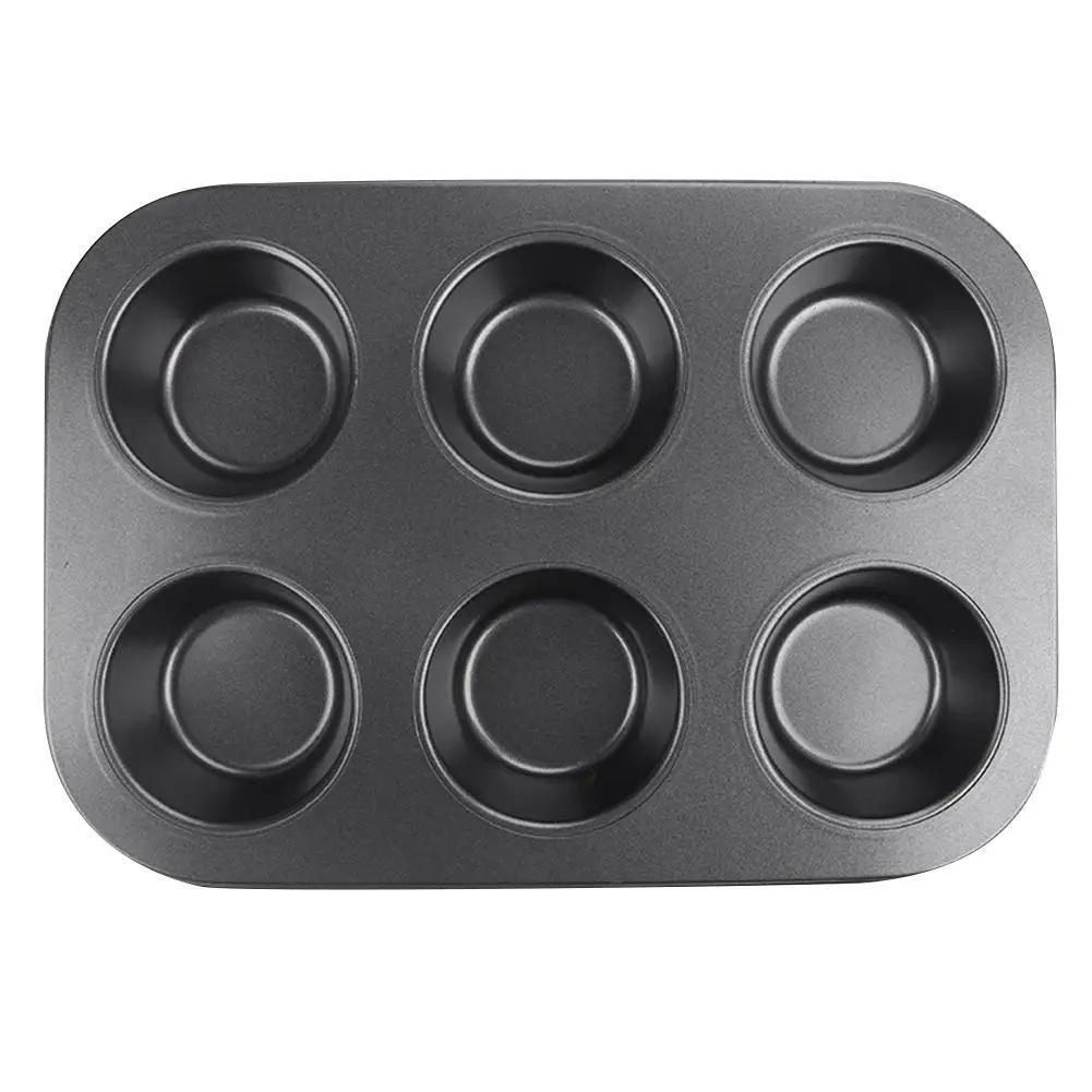 6-Cup Non-Stick Cake Mold Baking Cupcake Tray Pan Kitchen DIY Bakeware Tool