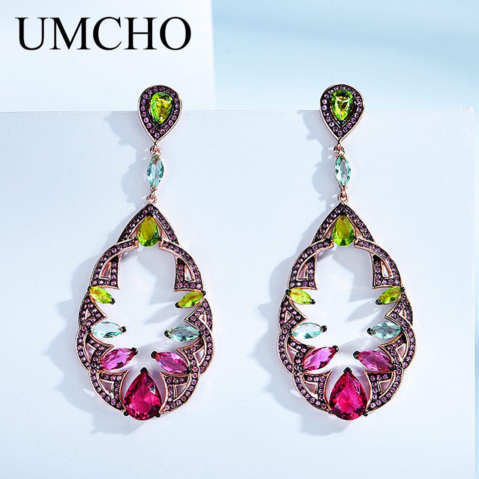 Umcho Dorp-Ohrringe im Urlaubsstil, 925er Sterlingsilber, baumelnde Ohrringe, Schmuckgeschenke für Jahrestage, Geburtstage und Valentinstag