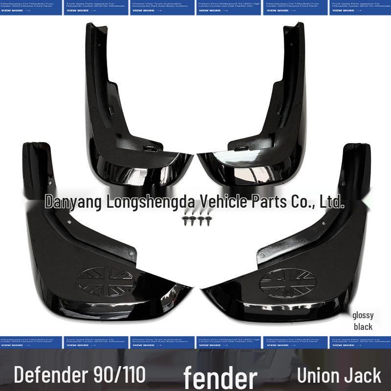 Zástěrky Union Jack pro Defender 90/110 - Přední a Zadní Kola - Terénní Příslušenství