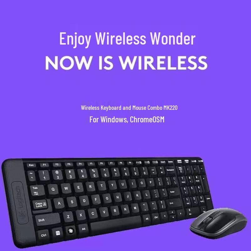 

Logitech MK220 Wireless Keyboard and Mouse Combo