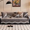 New Special-Shaped Sofa Cushion, Four-Season Universal Light Luxury Non-Slip Sofa Cover, Living Room Leather Sofa, Advanced Seat Cushion