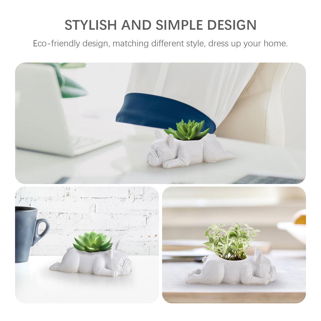 Puppy Pot Decoration Resin Pot Dog Flower Plant Pot