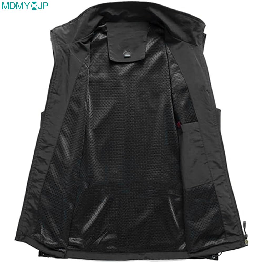 MDMYXJP UV UV Protection Photographer Outdoor Mesh Vest for and and MD383 Protection, Quick-Drying, Breathable, Vest, Fishing, Hiking, Fishing,